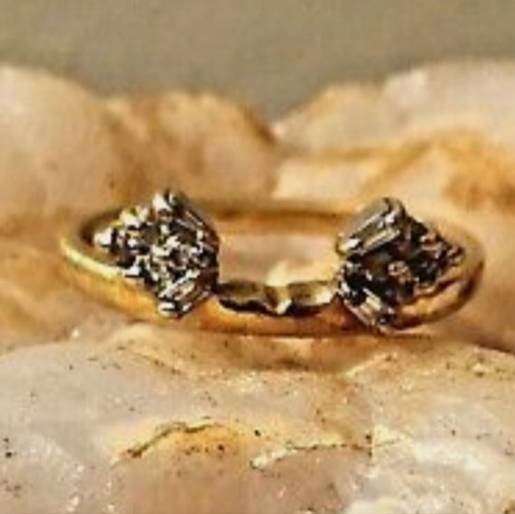 BELDEN JEWELERS vintage, elegant engagement ring set used, solid gold, Size 7. - Picture 9 of 10